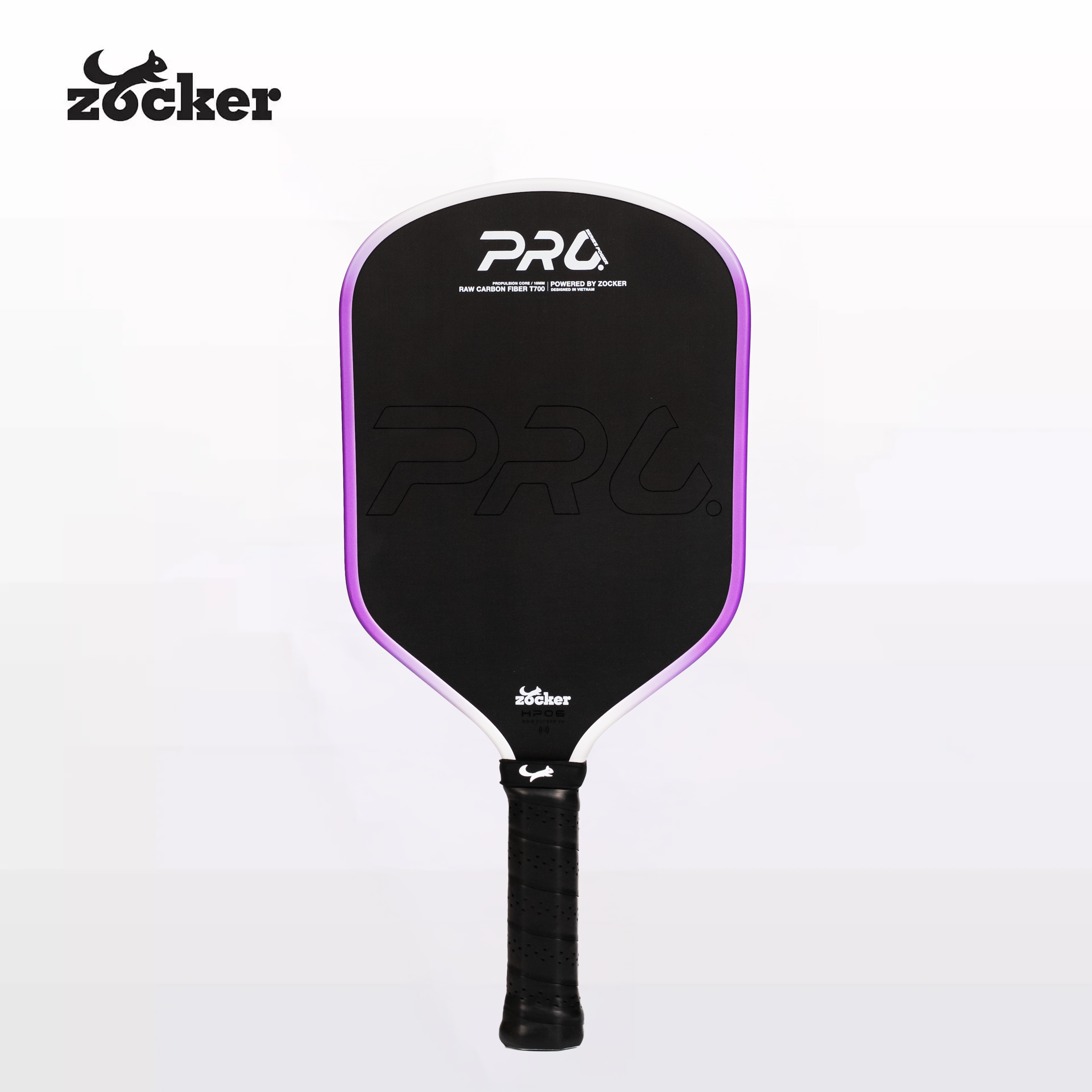 Vợt pickleball thi đấu Zocker HP06 Pro Series Power - Tím