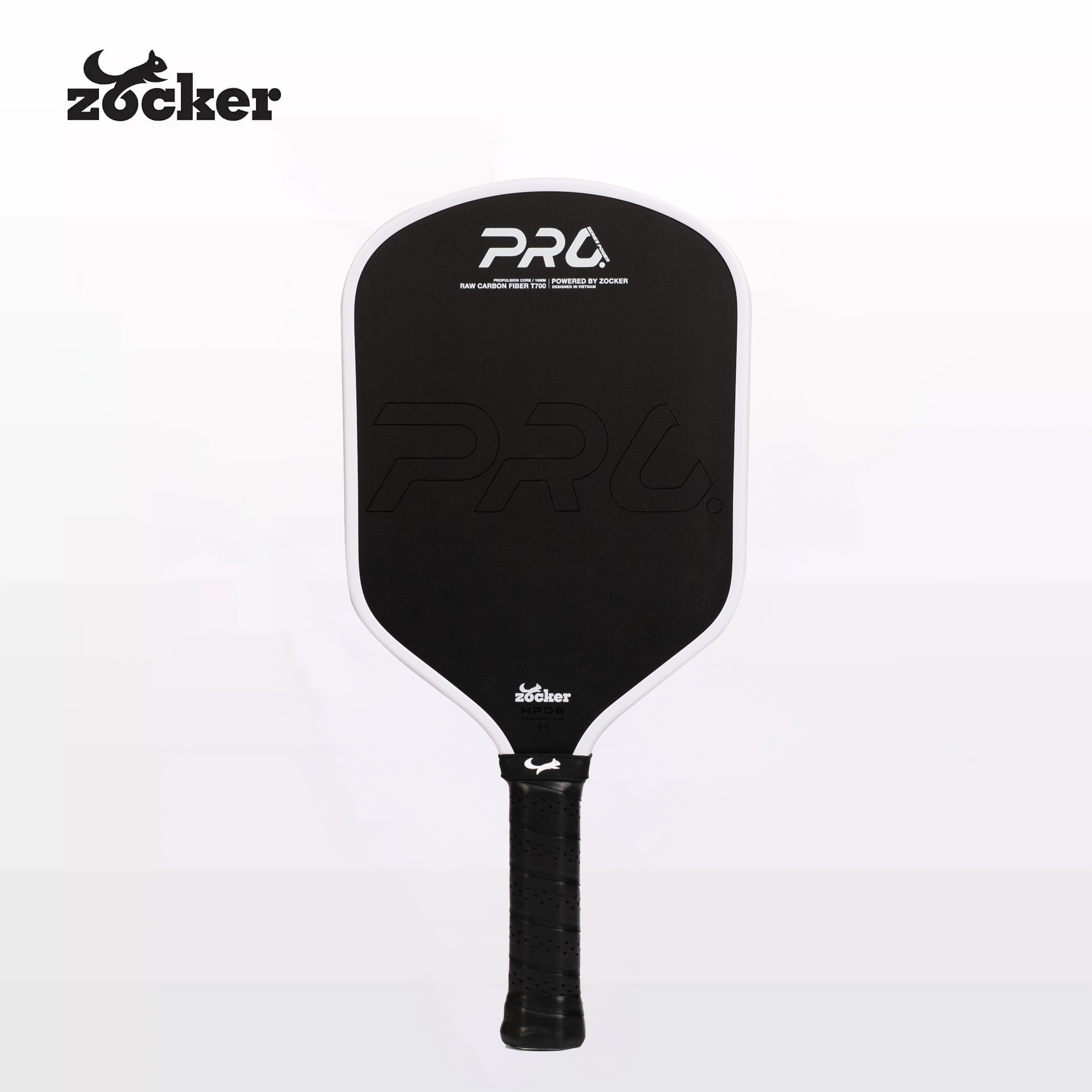 Vợt pickleball thi đấu Zocker HP06 Pro Series Power - Trắng