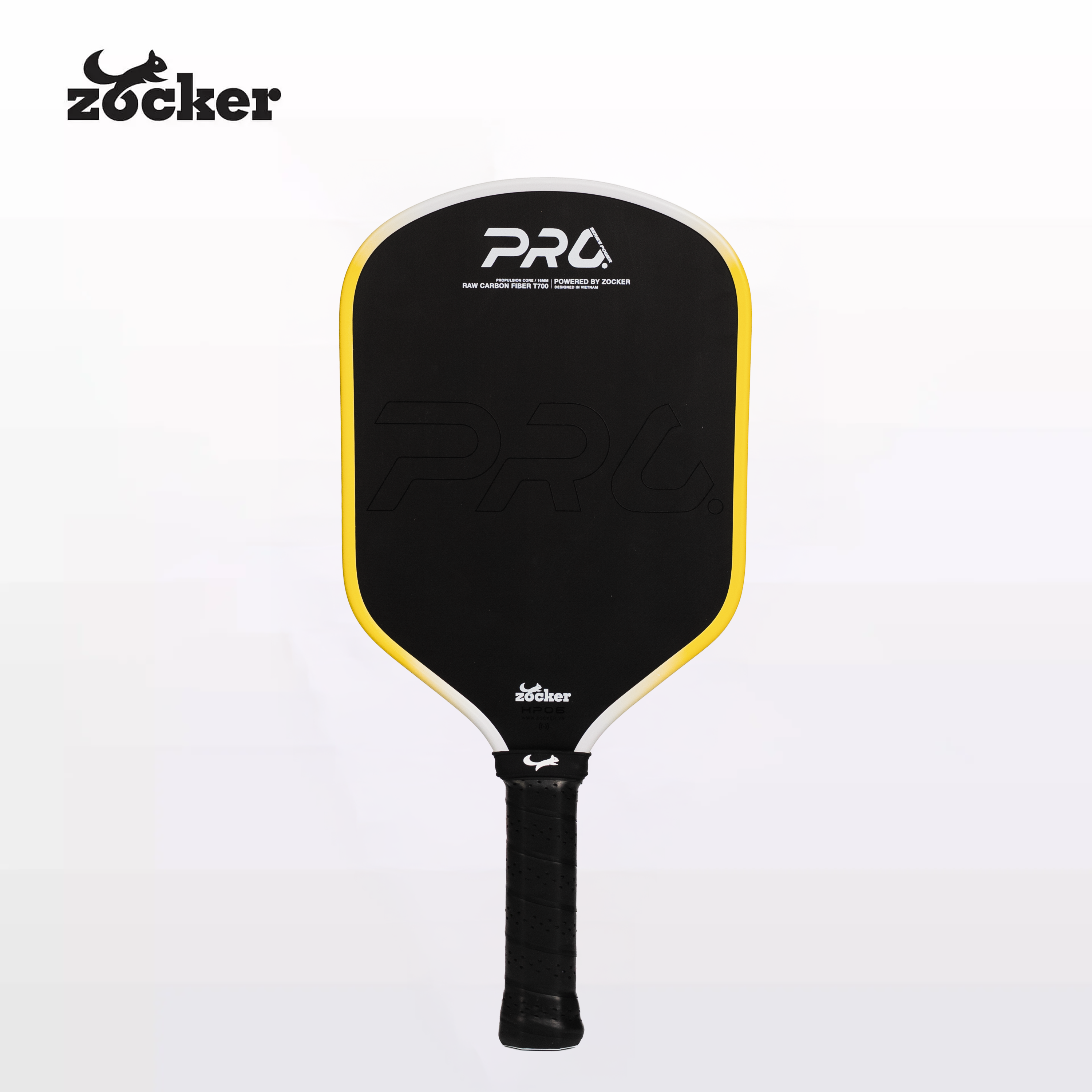 Vợt pickleball thi đấu Zocker HP06 Pro Series Power - Vàng