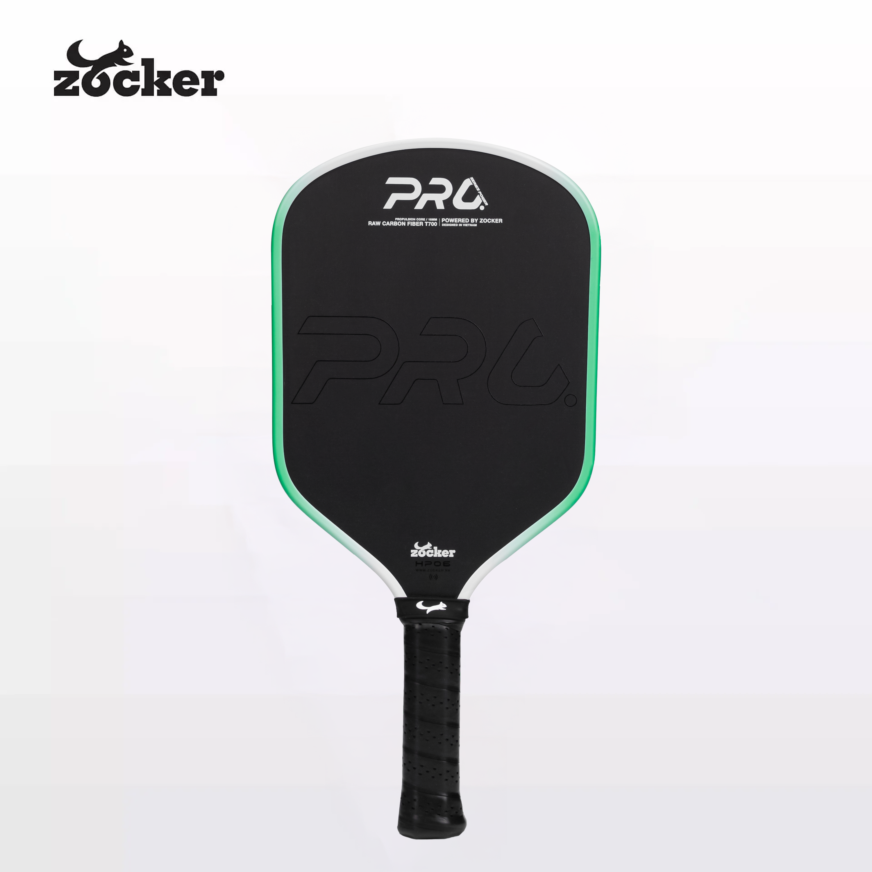 Vợt pickleball thi đấu Zocker HP06 Pro Series Power - Xanh ngọc
